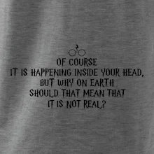 Of course it is happening inside your head