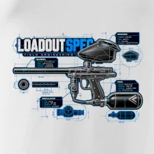 Technický výkres výstroja pre paintball