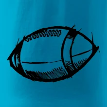 Americký futbal lopta skica