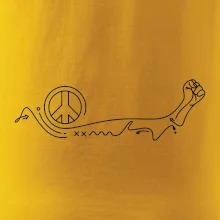 Päsť a symbol mieru