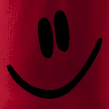 Emoji bez obrysu - usmev