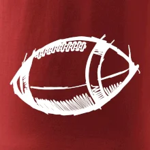 Americký futbal lopta skica