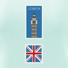 Londýn známka farebná