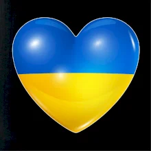 Ukrajina srdce vlajka