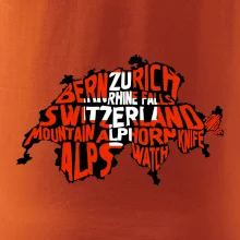Mapy - názvy miest - Švajčiarsko