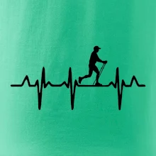 EKG nordic walking muž