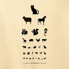 Očný test zvieratká