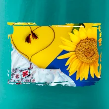 Ukrajina slnečnice a kroj Ukrajina slnečnice a kroj