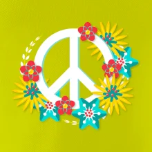 Peace symbol abstraktný