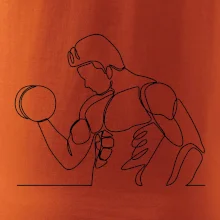 Fitness muž jedným ťahom