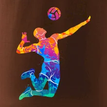 Volejbalista splash s loptou