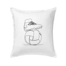 Futbalová lopta kopačka jedným ťahom Futbalová lopta kopačka jedným ťahom