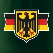 Nemecká orlica a vlajka Nemecká orlica a vlajka