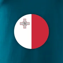 Vlajka Malta okrúhla veľká