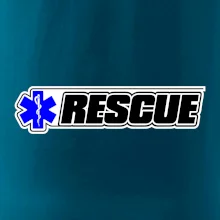 Záchranár rescue kríž modrý