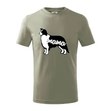 Border kolie mama obrys