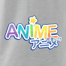 Anime nápis dúhový