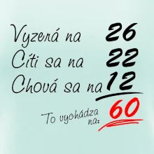 Vyzerá, cíti sa, chová sa - 60 rokov Vyzerá, cíti sa, chová sa - 60 rokov