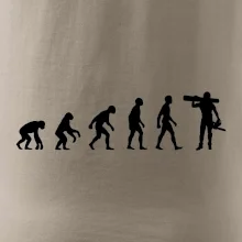 Evolúcia drevorubač - píla a kmeň Evolúcia drevorubač - píla a kmeň