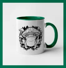 Goblincore čierna hubožaba