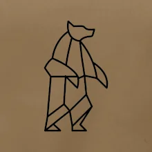 Geometria ľadový medveď stojaci