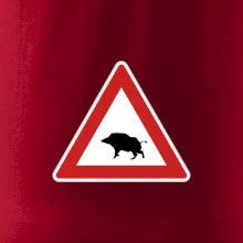 Dopravná značka - Pozor diviak Dopravná značka - Pozor diviak