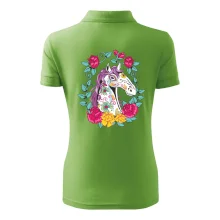 Kôň farebný s kvetinami