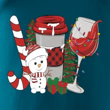 Vianoce, víno a snehuliak