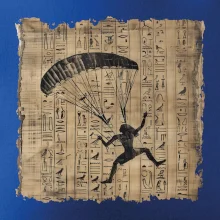 Egyptské hieroglyfy paraglide