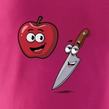 Parové tričko - Jablko a nôž