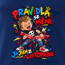 Pravidla se mění listopadový rebel s rozlomenou pastelkou
