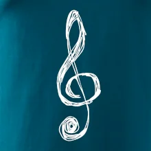 Husľový kľúč kreslený