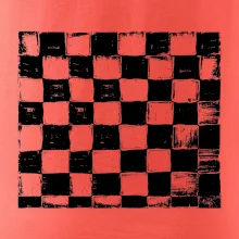 Šachovnica čierna kreslená