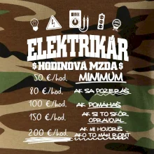 Hodinová mzda elektrikár