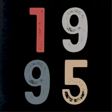 Vintage číslica 1995 Vintage číslica 1995
