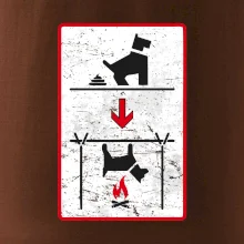 Tričko pre odporcov sraní na chodníku