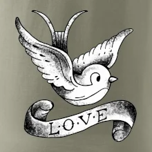 Love holubica - kreslená