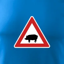 Dopravná značka - Pozor prasa domáca
