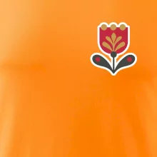 Folklór na prsníku tulipán