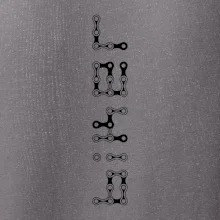 Biker nápis na výšku reťaz