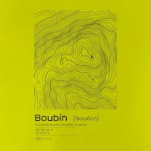 Boubín - vrstevnice v obdĺžniku