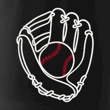 Baseballová rukavice minimalistická linka