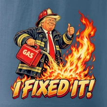 Donald Trump jako hasič I fixed it