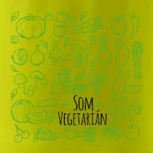 Som vegetarián - zelenina vo štvorci