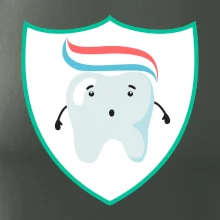 Zúbok na prsníku - zubná pasta