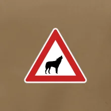 Dopravná značka - Pozor vlk