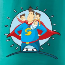 Táta superman - kluk, kluk a dítě