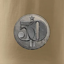 Päťdesiatnik Československý - BEZ NAPÍSU