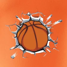 Basketbal lopta v triku