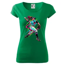 Baseballová nadhazovačka neonový pop art